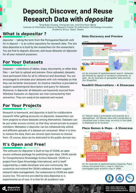 Image for Deposit, Discover, and Reuse Research Data with Depositar